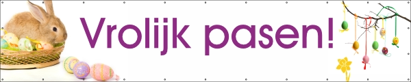 Vrolijk Pasen Spandoek
