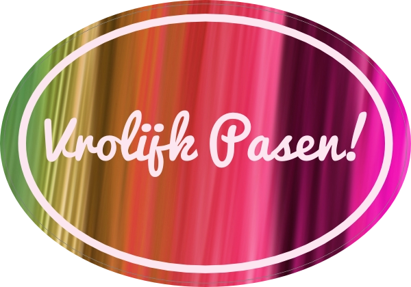 Vrolijk Pasen sticker