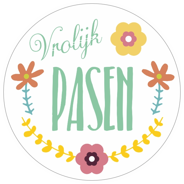 Vrolijk Pasen sticker