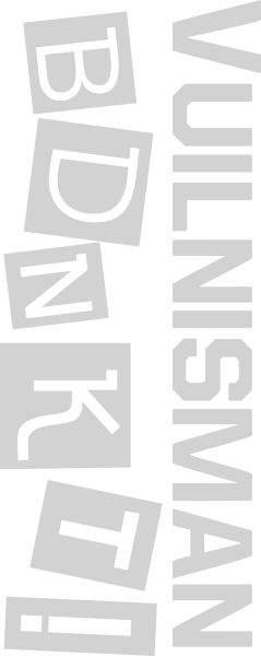 Vuilnisman bedankt container sticker