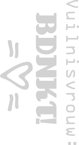 Vuilnisvrouw bedankt vuilnisbak sticker