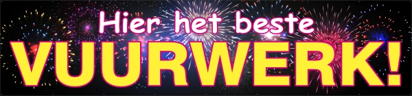 Vuurwerk spandoek