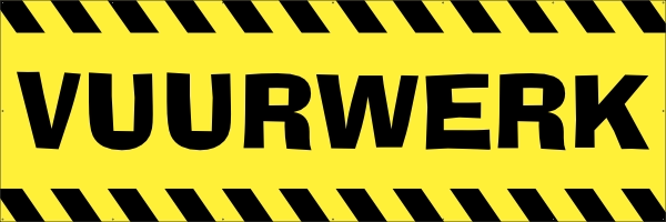 Vuurwerk spandoek