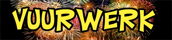 Vuurwerk spandoek