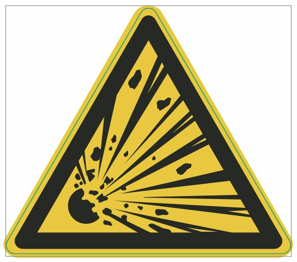 W002 Explosieve stoffen sticker