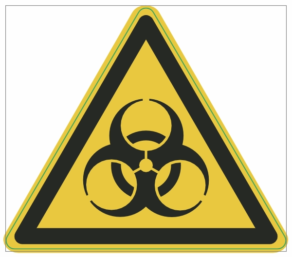 W009 Biologisch besmettingsgevaar sticker