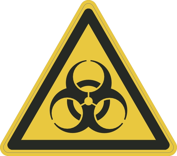 W009 Biologisch besmettingsgevaar sticker