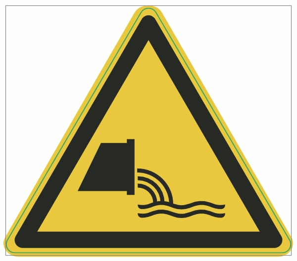 W055 Afvalwaterafvoer sticker