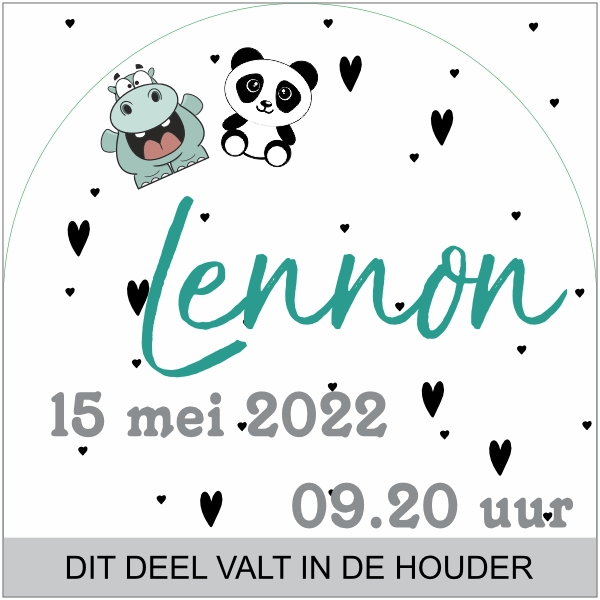 Welkome baby girl geboortebordje