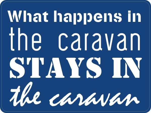 What happens in the caravan sticker