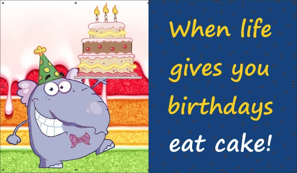 When life gives you birthdays spandoek