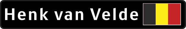 Wielrenner naamsticker Belgie