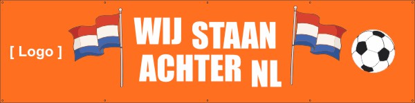 Wij Staan Achter NL Spandoek