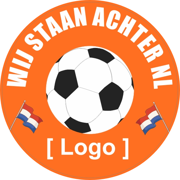 Wij Staan Achter Oranje Sticker