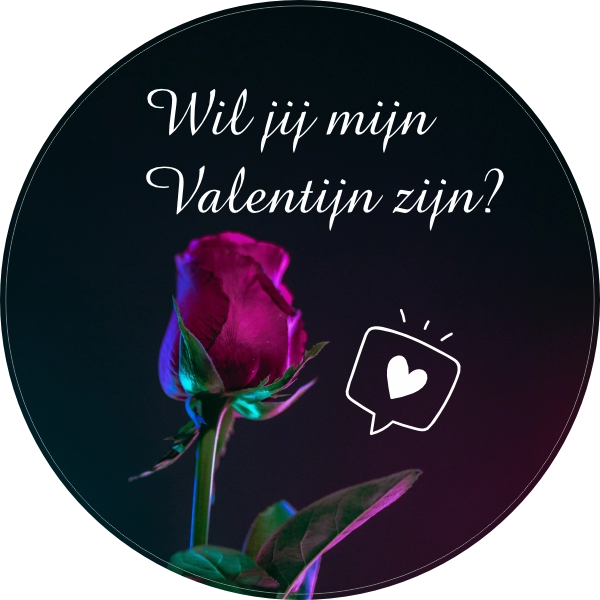 Wil jij mijn Valentijn zijn sticker
