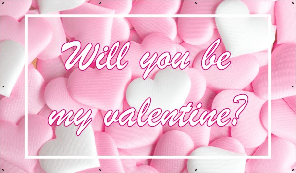 Will you be my Valentine spandoek