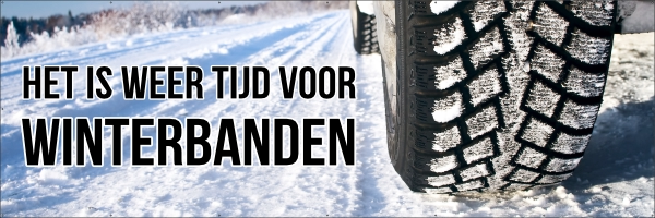 Winterbanden spandoek