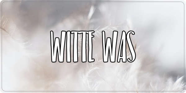 Witte was sticker