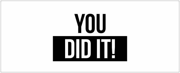 You did it mok