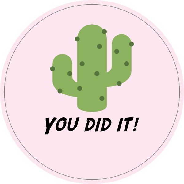 You did it sticker