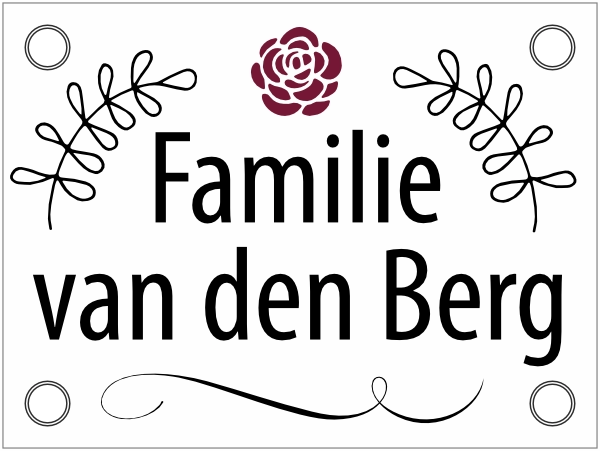 Naambord botanisch