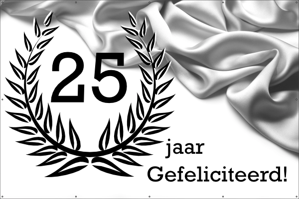 Zilveren jubileum Spandoek