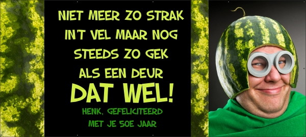 Zo gek als een deur Spandoek