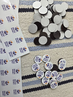 Stickers op magneten