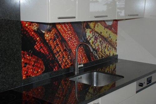 Keuken achterwand sticker: keuken achterwand fornuis glazen ...