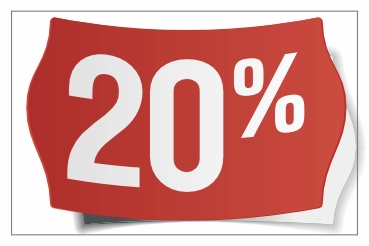 20 procent korting