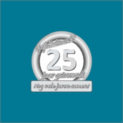 25 jaar jubileum stoeptegel