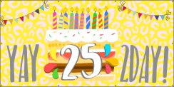25 jaar verjaardag