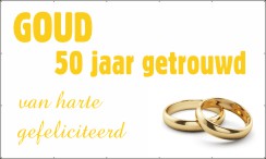 50 jaar getrouwd Spandoek