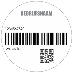 Barcodesticker rond