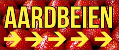 Aardbeien vers Spandoek