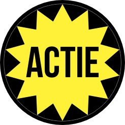 Actie zwart geel