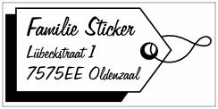 adres sticker label