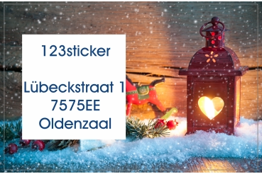 Adreslabel kerst