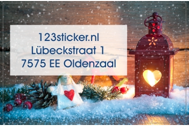 Adreslabel kerst