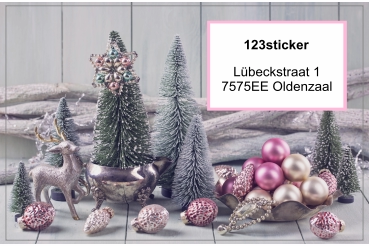 Adressticker kerst