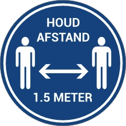 Houd afstand symbool