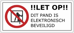 Anti-inbraak sticker