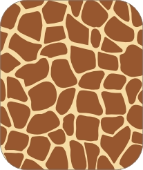 Auto dak sticker giraffe