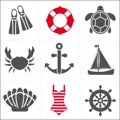 Badkamertegel stickers