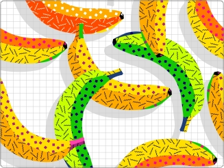 Bananen Laptop Sticker 15 inch