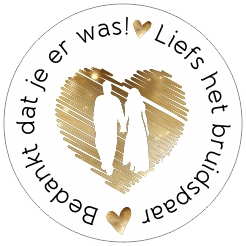 Bedankt Bruidspaar Huwelijk