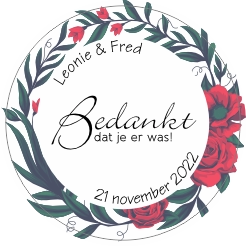 Bedankt dat je er was sticker