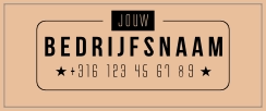 Bedrijfsnaam en telefoonnummer
