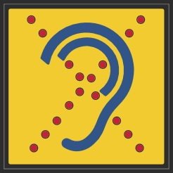 Beperkt horend sticker