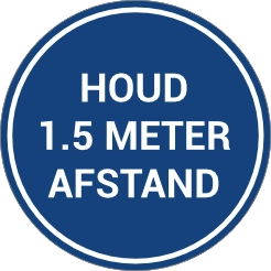 Bewegwijzering houd afstand